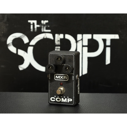 537 - The Script - MXR Super Comp guitar pedal*Redundant equipment, used on various tours by Irish rock ba... 