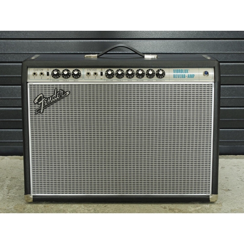 903 - Fender '68 Custom Vibrolux Reverb guitar amplifier, made in USA, with footswitch and dust cover*Plea... 