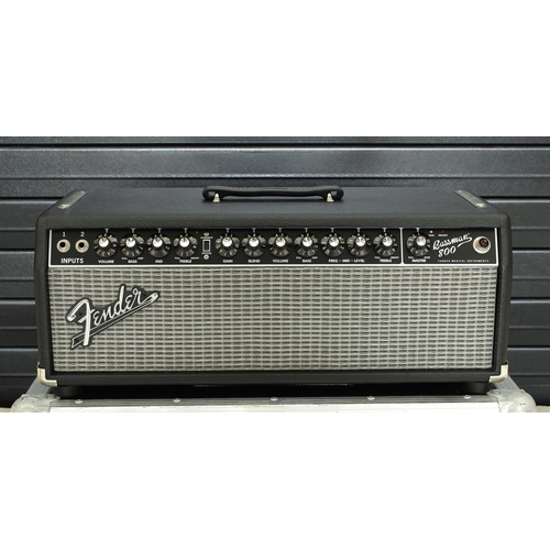 904 - Fender Bassman 800 guitar amplifier head, made in Mexico, within a heavy duty flight case*Please not... 