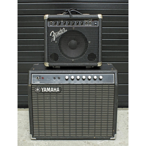 1075 - 1980s Yamaha Fifty 112 guitar amplifier, made in Japan, ser. no. 2291; together with a Fender Frontm... 