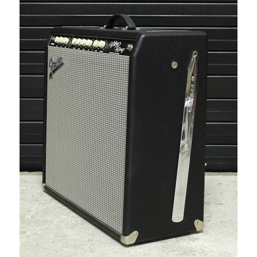 909 - Fender Custom Shop Vibro-King 3 x 10 combo guitar amplifier, made in USA, within heavy duty flight c... 