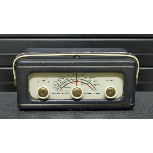 1081 - Vintage Roberts Model R300 radio, converted with guitar input to use as an amplifier whilst the radi... 