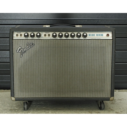 915 - 1979 Fender Deluxe Reverb guitar amplifier, made in USA, fitted with an Eminence Legend speaker*Plea... 