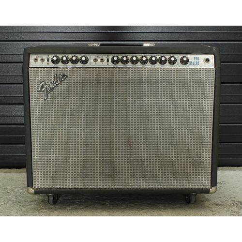 916 - 1978 Fender Pro Reverb guitar amplifier, made in USA, with footswitch*Please note: Gardiner Houlgate... 