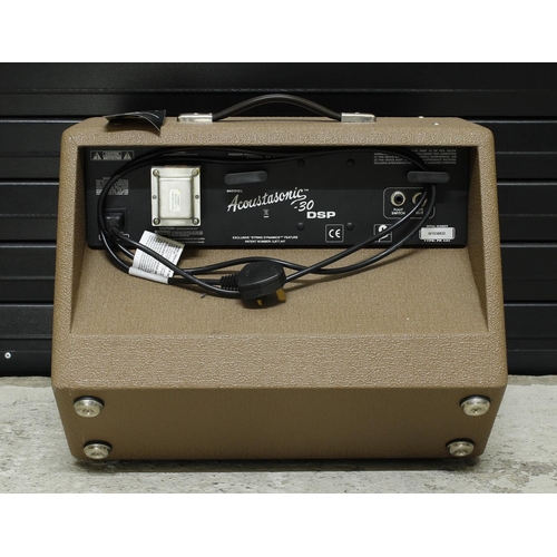 917 - Fender Acoustasonic-30 acoustic guitar amplifier, with manual*Please note: Gardiner Houlgate do not ... 