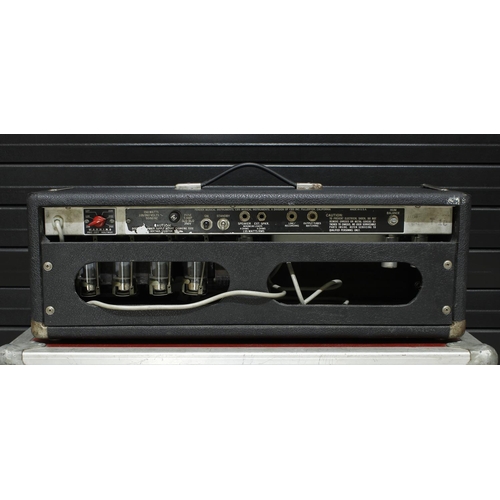 918 - 1978 Fender Bassman 135 guitar amplifier head, made in USA, within Packhorse flight case*Please note... 