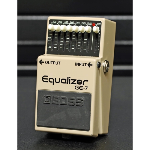 1175 - Boss GE-7 Equalizer guitar pedal, boxed*Please note: Gardiner Houlgate do not guarantee the full wor... 