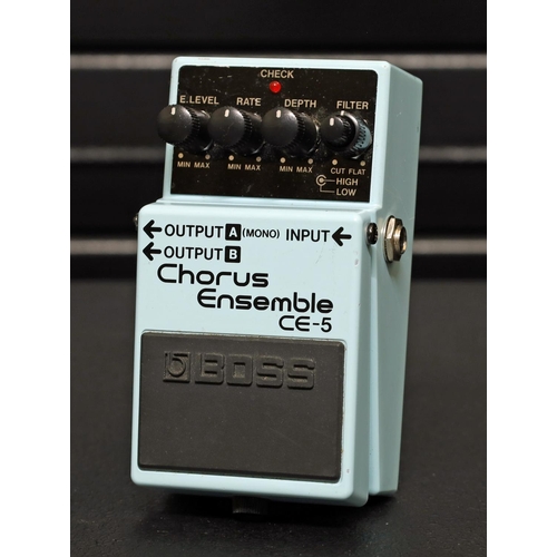 1176 - Boss CE-5 Chorus Ensemble guitar pedal, boxed*Please note: Gardiner Houlgate do not guarantee the fu... 