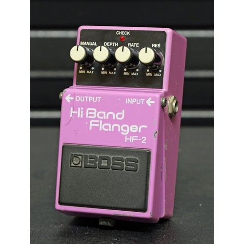 1219 - 1980s Boss HF-2 Hi Band Flanger guitar pedal, made in Japan, green label*Please note: Gardiner Houlg... 