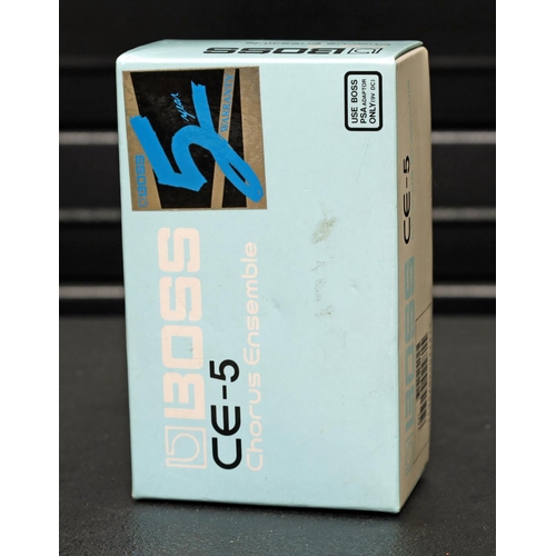 1222 - Boss CE-5 Chorus Ensemble guitar pedal, boxed*Please note: Gardiner Houlgate do not guarantee the fu... 