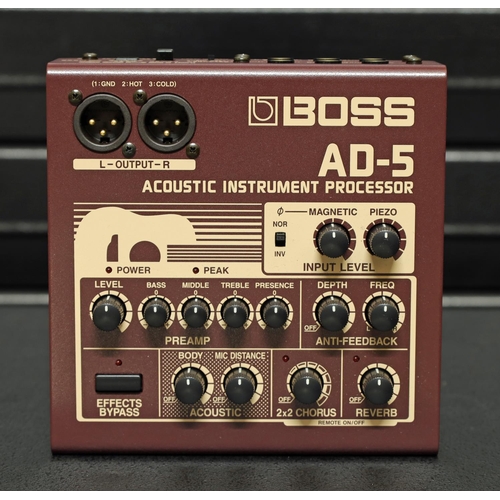 1248 - Boss AD-5 Acoustic Instrument processor, boxed with PSU*Please note: Gardiner Houlgate do not guaran... 