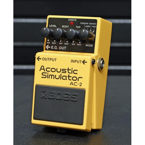 1254 - Boss AC-2 Acoustic Simulator guitar pedal, boxed*Please note: Gardiner Houlgate do not guarantee the... 