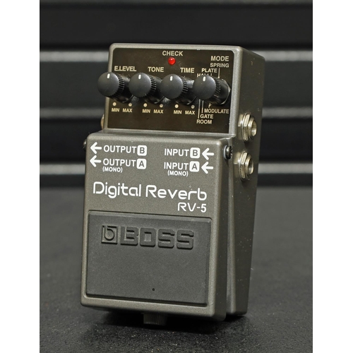 1258 - Boss RV-5 Digital Reverb guitar pedal, boxed*Please note: Gardiner Houlgate do not guarantee the ful... 