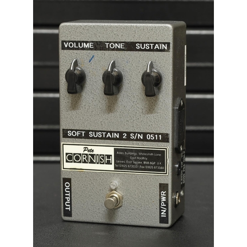 1259 - Pete Cornish Soft Sustain 2 guitar pedal, boxed*Please note: Gardiner Houlgate do not guarantee the ... 