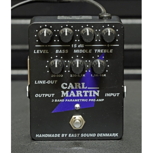 1262 - Carl Martin 3 Band Parametric Pre-Amp guitar pedal*Please note: Gardiner Houlgate do not guarantee t... 