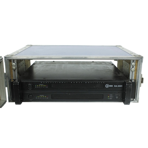 3052 - PA equipment to include a pair of Peavey Prosys 15 speakers, a Cambridge Audio RA3001 power amplifie... 