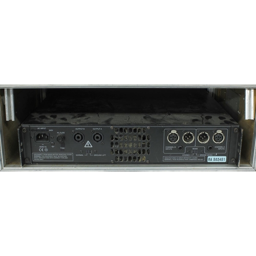 3052 - PA equipment to include a pair of Peavey Prosys 15 speakers, a Cambridge Audio RA3001 power amplifie... 