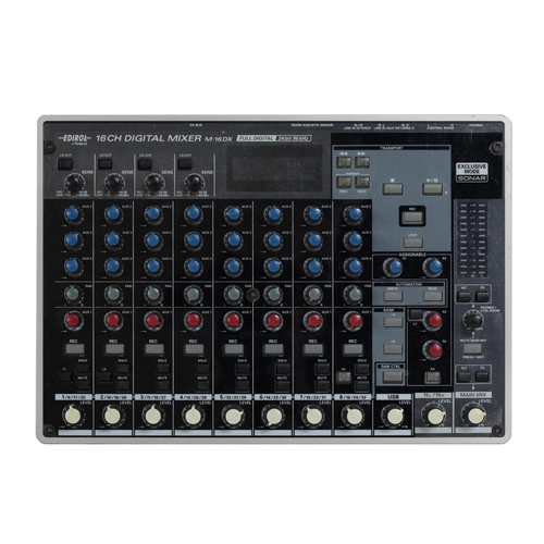 3056 - Edirol by Roland M-16DX sixteen channel digital mixer interface, with rack unit, mixer and associate... 