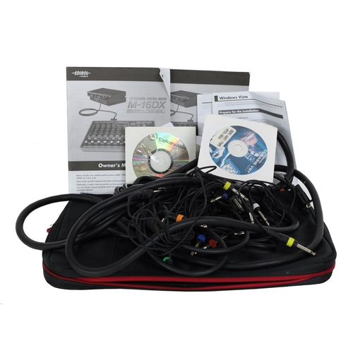 3056 - Edirol by Roland M-16DX sixteen channel digital mixer interface, with rack unit, mixer and associate... 