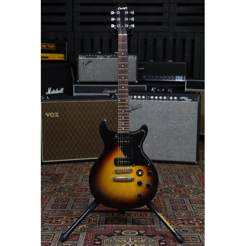 762 - Crafter LJ-550 LP Special type guitar, three tone sunburst finish.