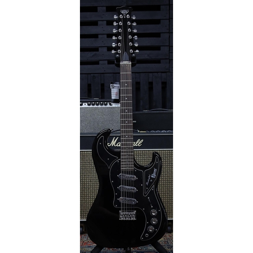 780 - Burns Club Series Double Six twelve string electric guitar; Body: black finish; Neck: good; Fretboar... 