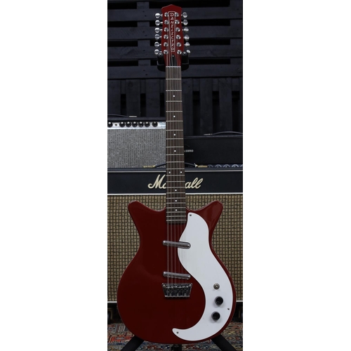 795 - 2004 Danelectro DC59 twelve string electric guitar, made in Korea; Body: red finish; Neck: good, bol... 