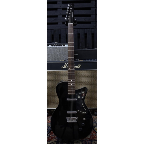 802 - Danelectro 56 Vintage baritone electric guitar, made in Korea; Body: black finish, light surface mar... 