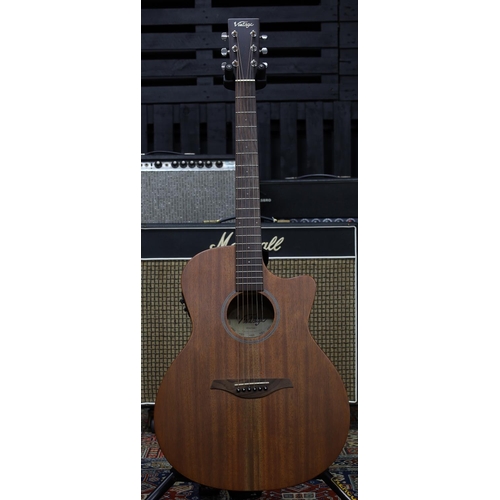 806 - Vintage VE900MH electro-acoustic guitar, with Cahaya gig bag