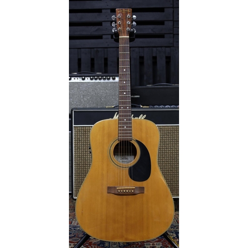 817 - Nagoya Suzuki electro-acoustic guitar; Back and sides: laminated mahogany, various dings and scratch... 