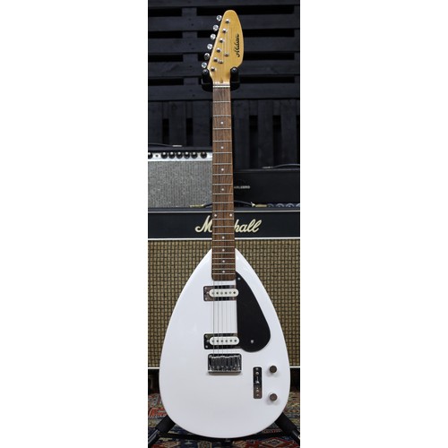 826 - Alden teardrop electric guitar, white finish