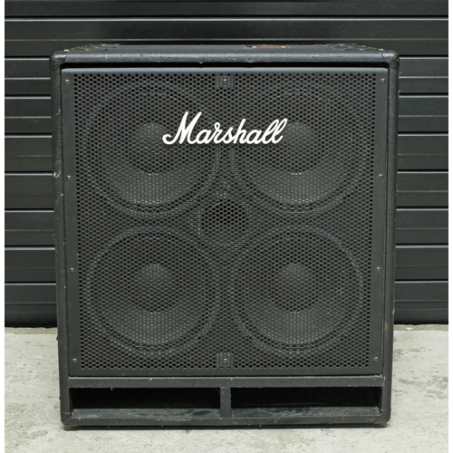 941 - Marshall MBC410 4x10 Bass guitar amplifier cabinet*Please note: Gardiner Houlgate do not guarantee t... 