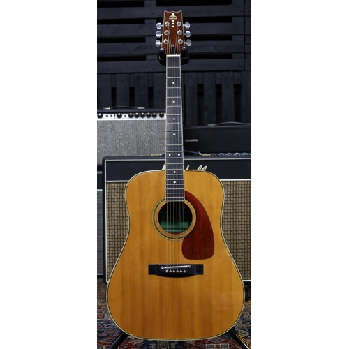 849 - 1980s Takeharu WK-300 acoustic guitar, made in Japan; Back and sides: laminated rosewood and maple t... 