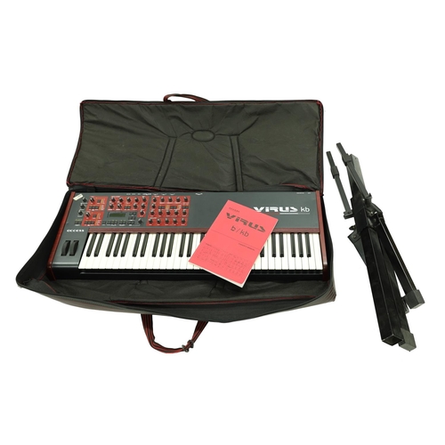 3129 - Access Virus KB Advance Simulated Analogue synthesizer keyboard, with manual stand and bag*Please no... 