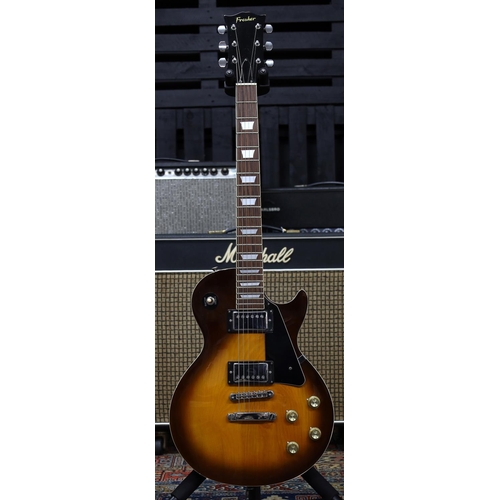 751 - 1970s Fresher LP Type electric guitar, made in Japan; Body: tobacco sunburst finish maple top upon b... 