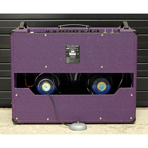 962 - 1995 Vox AC30 TBX guitar amplifier, Limited Edition no. 148 of 150, made in England, purple tolex, w... 