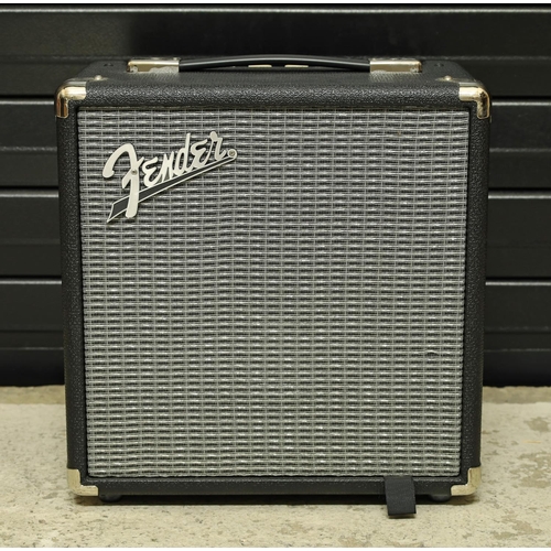 923 - Fender Rumble 15 guitar amplifier*Please note: Gardiner Houlgate do not guarantee the full working o... 