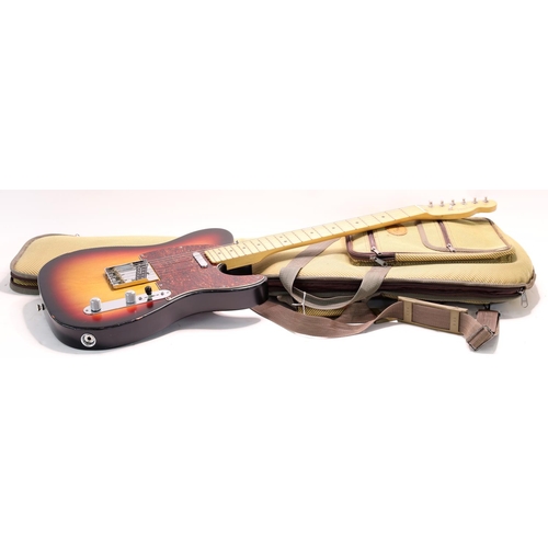 37 - 2004 Fender Highway One Telecaster electric guitar, made in USA; Body: three-tone sunburst nitro fin... 