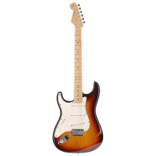 48 - 2002 Fender American Standard Stratocaster left handed electric guitar, made in USA; Body: three-ton... 