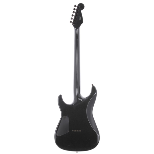 73 - 2001 Squier by Fender Sub-Sonic baritone electric guitar, made in Korea; Body: metallic black finish... 