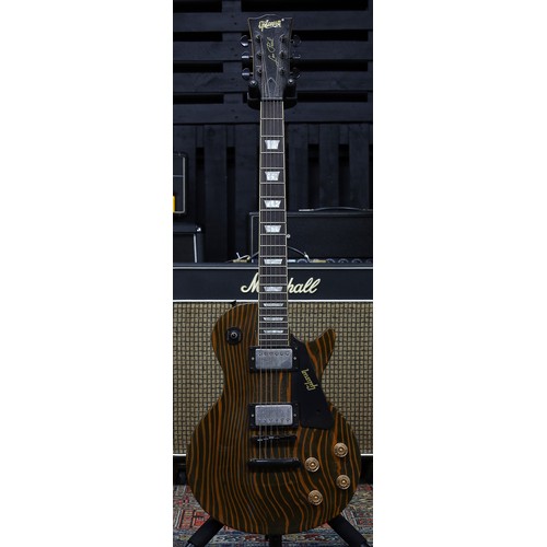 876 - 2022 Harley Benton SC-Custom+ electric guitar, matt black finish; together with an Aiersi LP-Type el... 