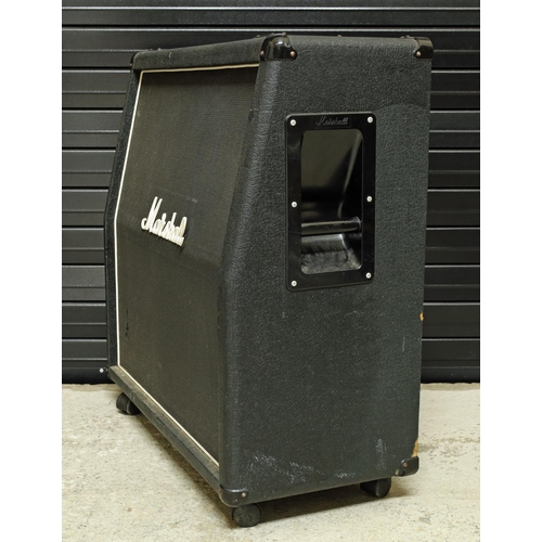 938 - 1977 Marshall 4x12 1960A guitar amplifier speaker cabinet, fitted with three original G12H Celestion... 