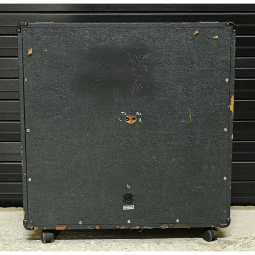 938 - 1977 Marshall 4x12 1960A guitar amplifier speaker cabinet, fitted with three original G12H Celestion... 