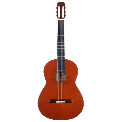 3213 - 1975 José Ramirez 1A classical guitar, made in Madrid, Spain; Back and sides: rosewood, light marks;... 