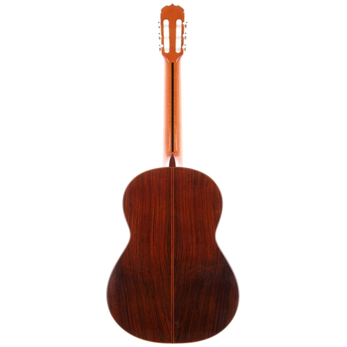 3213 - 1975 José Ramirez 1A classical guitar, made in Madrid, Spain; Back and sides: rosewood, light marks;... 