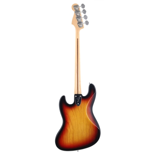 53 - Fender Jazz Bass guitar, made in Japan, circa 1985; Body: three-tone sunburst finish, a few very min... 