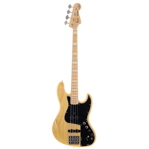 64 - Fender Marcus Miller signature Jazz Bass guitar, made in Japan; Body: natural finish, a few minor su... 