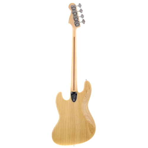 64 - Fender Marcus Miller signature Jazz Bass guitar, made in Japan; Body: natural finish, a few minor su... 