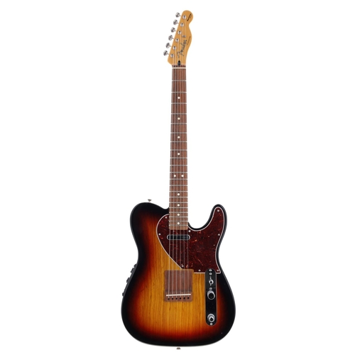 70 - 2012 Fender Acoustasonic Series Telecaster electric guitar, made in Mexico; Body: three-tone sunburs... 