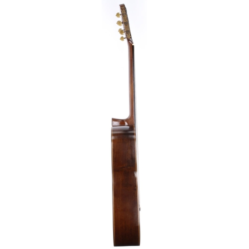 2221 - The Granary Collection - 1938 Antonio Emilio Pascual Viudes classical guitar, made in Madrid; Back a... 