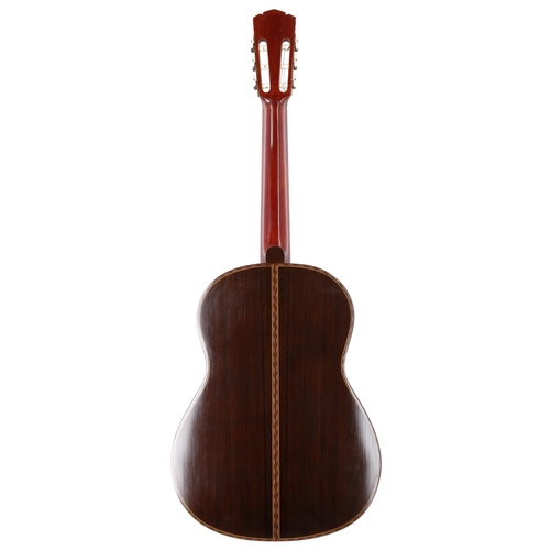 2217 - The Granary Collection - 1929 Francisco Simplicio classical guitar, made in Barcelona, Spain; Back a... 